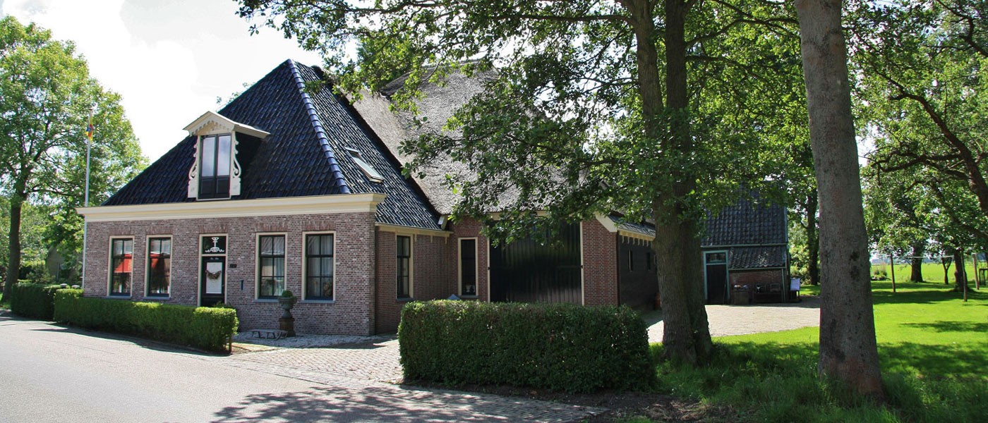 Stolpboerderij in Hoogwoud gemeente Opmeer.
